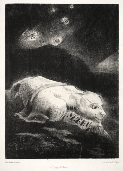 Ursprünge: Als das Leben in den Tiefen der dunklen Materie erwachte, 1883 von Odilon Redon