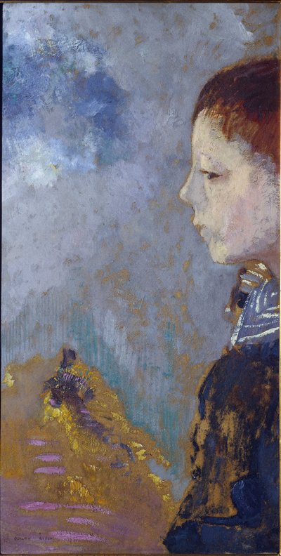 Porträt von Ari Redon am Meerespass - 1897 von Odilon Redon