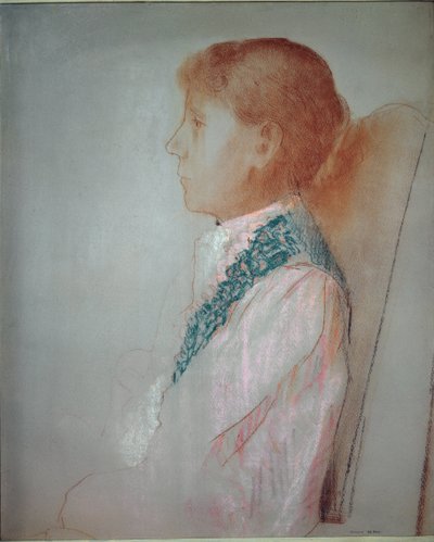 Porträt von Madame Odilon Redon von Odilon Redon