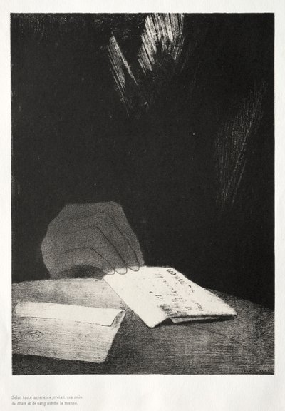 Das Spukhaus: Es war eine Hand, scheinbar aus Fleisch und Blut wie meine eigene, 1896 von Odilon Redon