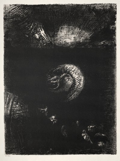 Die Versuchung des heiligen Antonius Erste Serie: Und alle möglichen schrecklichen Kreaturen entstehen, 1888 von Odilon Redon