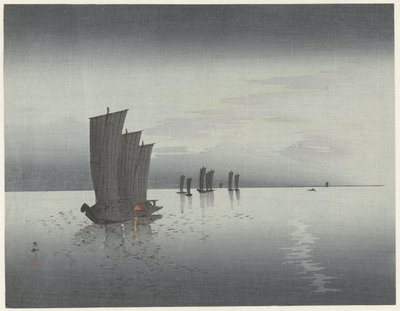 Fischerboote von Ohara Koson