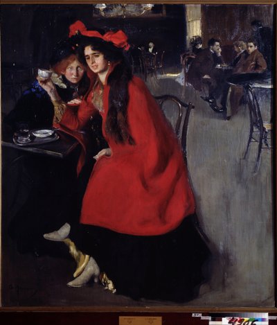In einem Café von Oleksandr Murashko