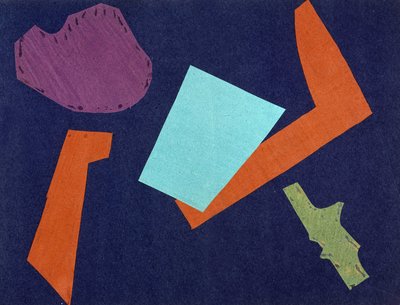 Universaler Krieg: Collagearbeit von Olga Rosanova, Januar 1916 von Olga Wladimirowna  Rosanowa