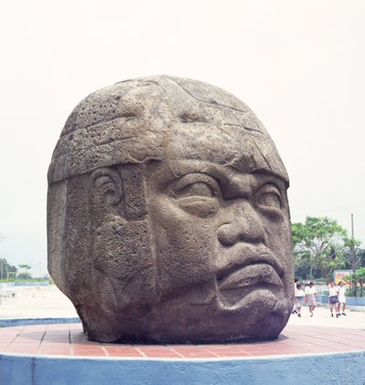 Kolossaler Kopf aus San Lorenzo, Veracruz, Mexiko, präklassisch von Olmec