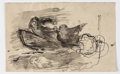 Studie zu "Psyche wird über den Styx geführt" (?) von Oluf Hartmann