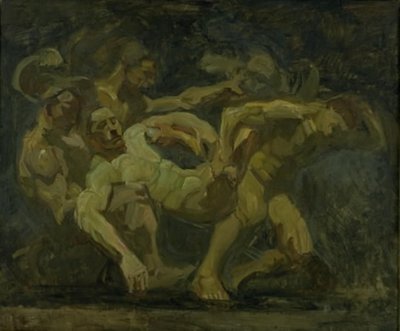 Der Kampf um den Leichnam des Patroklos von Oluf Hartmann