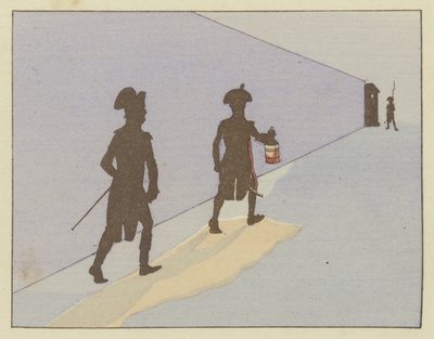 Als Leutnant in Valence im Jahr 1785 machte Napoleon jeden Tag die Nachtpatrouille von Onfray de Breville Job