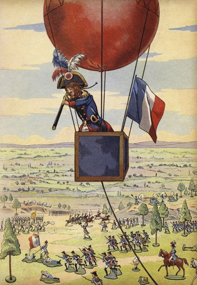 Schlacht von Fleurus mit Ballon von Onfray de Breville Job