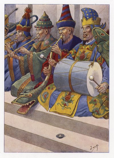 Illustration für Gullivers Reisen von Onfray de Breville Job