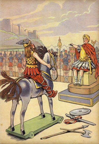 Romanisiertes Gallien zeigt Julius Caesar die Treue von Onfray de Breville Job