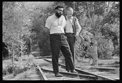 Francis Ford Coppola und Fred Astaire am Set von 