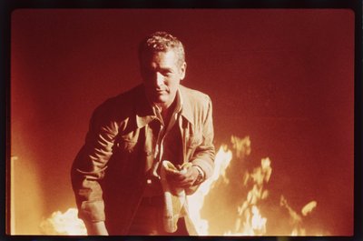 Paul Newman am Set von 