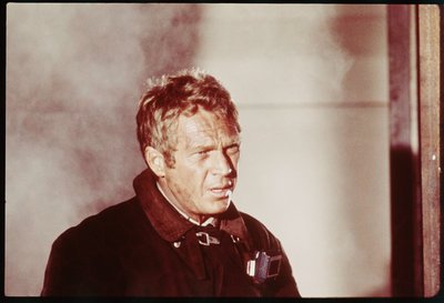 Steve McQueen am Set von 