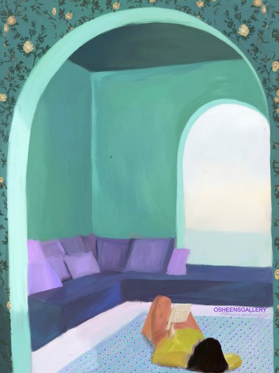 Friedliche Leseecke von Osheensgallery