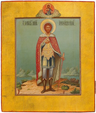 Heiliger Alexander Newski, 19. Jahrhundert von Osip Semionovich Chirikov