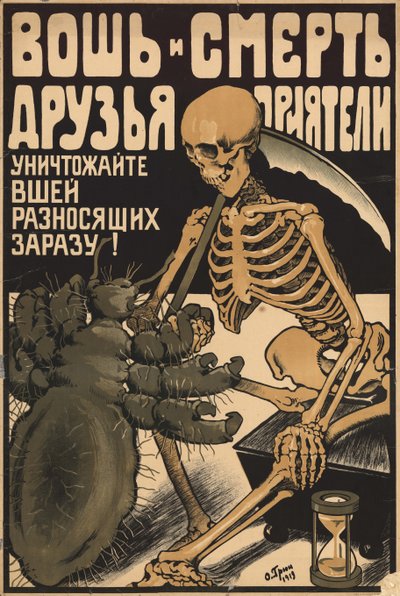 Laus und Tod sind Kumpel, 1919 von Oskar Petrovich Gruen