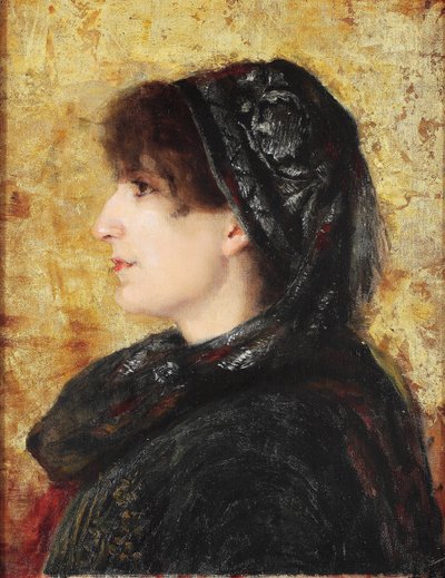 Porträt von Naile Hanım von Osman Hamdi Bey
