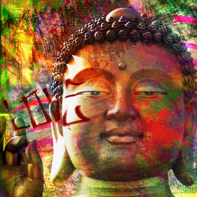 Moderner spiritueller Buddha von Osvaldo Russo