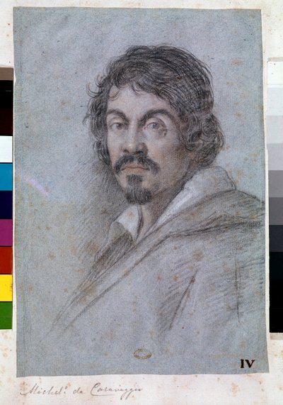 Porträt von Michelangelo Merisi da Caravaggio von Ottavio Mario Leoni