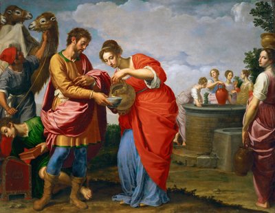 Rebecca und Eliezer am Brunnen von Ottavio Vannini