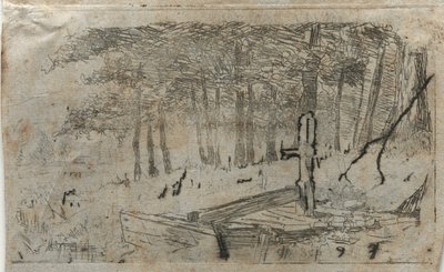 Kleine Baumstudie von Otto H. Bacher