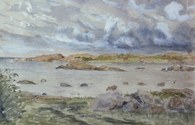 Meer- und Landschaftsskizze von Otto Ludvig Sinding