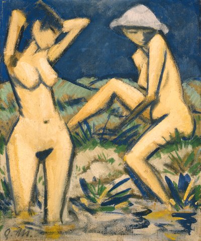 Badende, ca. 1920 von Otto Mueller