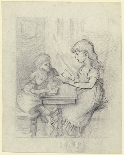Gespielte Schulszene von Otto Scholderer