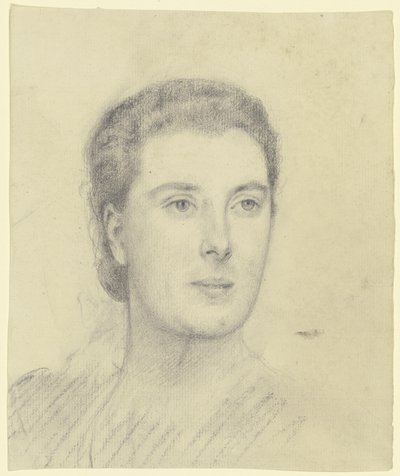 Porträt einer Dame (Margret Freebody?) von Otto Scholderer