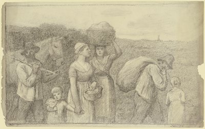 Bauern kehren nach Hause zurück von Otto Scholderer