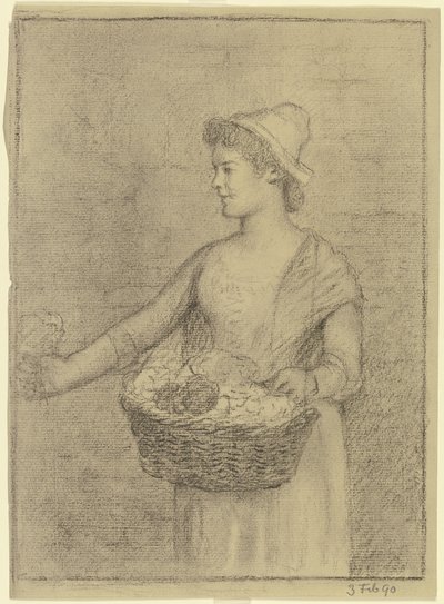 Gemüsehändler von Otto Scholderer