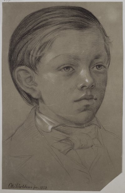 Kinderbildnis des Wilhelm Amandus Beer von Otto Scholderer