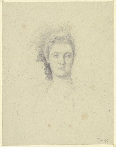 Porträt von Miss Martin von Otto Scholderer