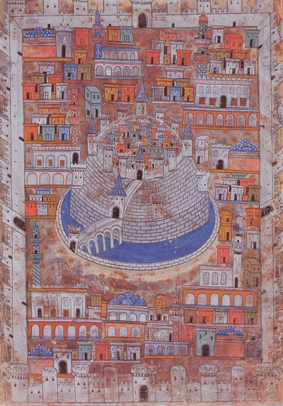 Karte von Aleppo, ca. 1600 von Ottoman School