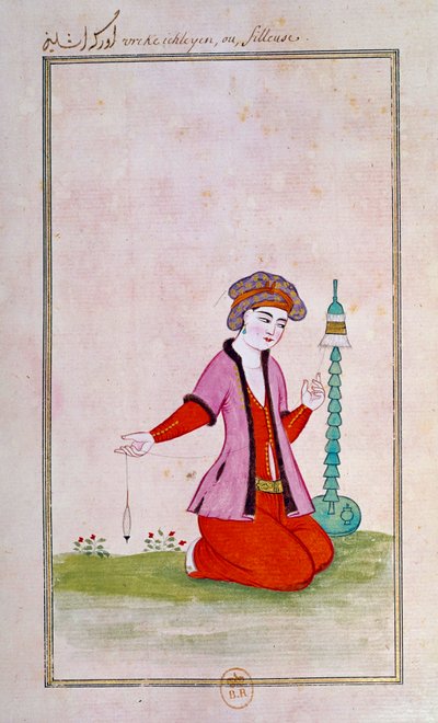 Osmanische Kunst: ein Verteiler von Ottoman School