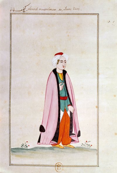 Osmanische Kunst: Ein junger Türke von Ottoman School