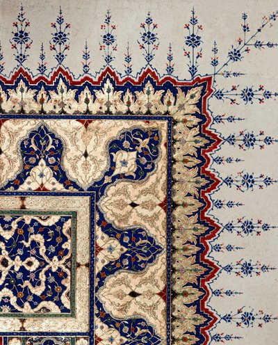 Osmanische Kunst: Seitendetail des Codex B 373 von Ottoman School