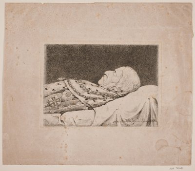 Friedrich VI. auf dem Totenbett von P.C. Skovgaard
