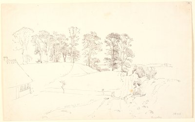 Landschaft mit Bäumen von P.C. Skovgaard