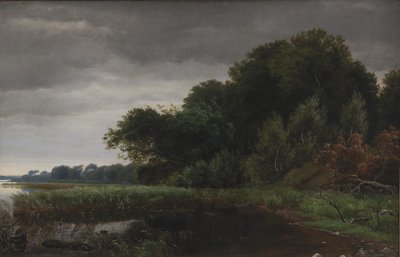 Aufklarendes Wetter nach einem Regenschauer bei Gurre See von P.C. Skovgaard