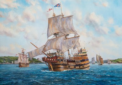 Großes Segelschiff von PETER GOODHALL