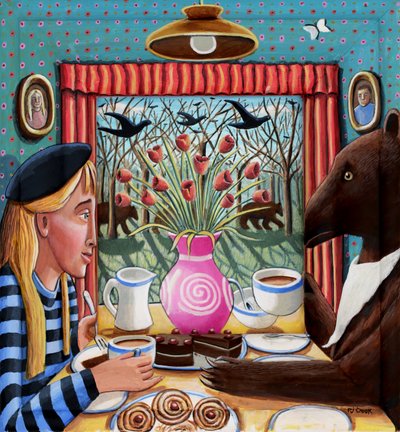 Tee mit dem Bären, 2025 von PJ Crook