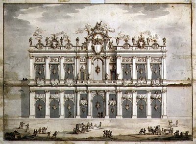 Entwurf einer Fassade, wahrscheinlich für die 