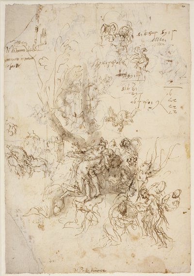 Skizzen für die Geburt und den Tod des Adonis von Paolo Veronese