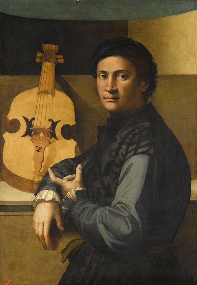 Porträt eines Bratschisten von Paolo Zacchia the Elder
