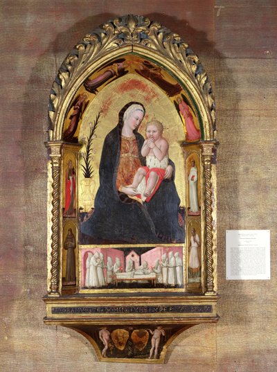 Die Jungfrau der Demut mit Engeln und Heiligen, ca. 1440 von Paolo di Stefano Badaloni Schiavo