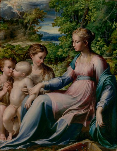 Jungfrau und Kind mit Johannes dem Täufer und Maria Magdalena von Parmigianino