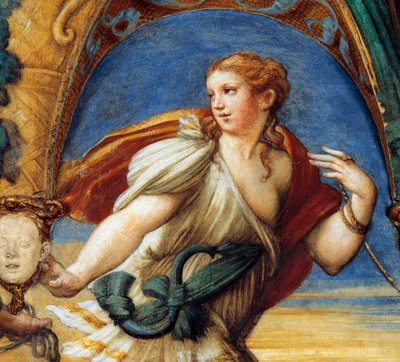 Aktäon mit weiblichen Zügen, aus Mythos von Diana und Aktäon von Parmigianino
