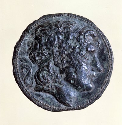 Münze mit dem Abbild von Mithridates I. (171 v. Chr. - 139 v. Chr.), König der Parther von Parthian School